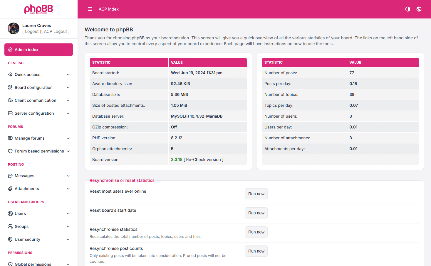 Theme colors example