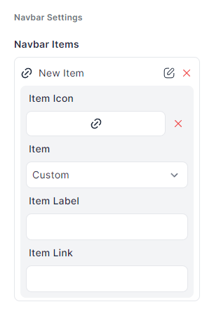 Edit navbar item